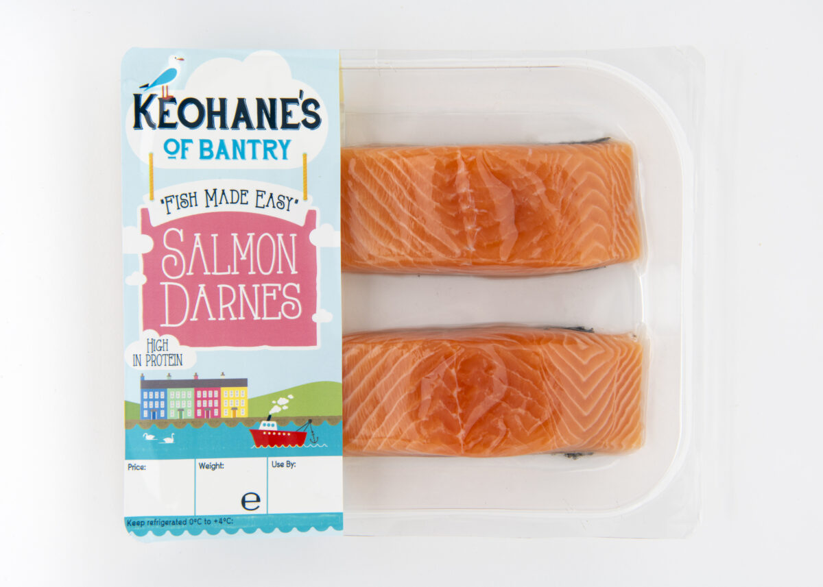 Skin on Salmon Darnes